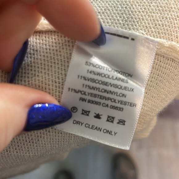 Nic + Zoe Cropped Cardigan Sweater Shrug Yarn Trim Size Petite Large - Picture 11 of 11